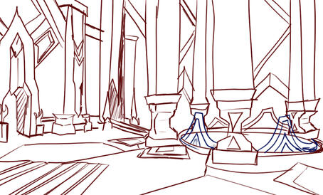 Background Concept.World of Warcraft Oribos Background Concept.World of Warcraft Oribos